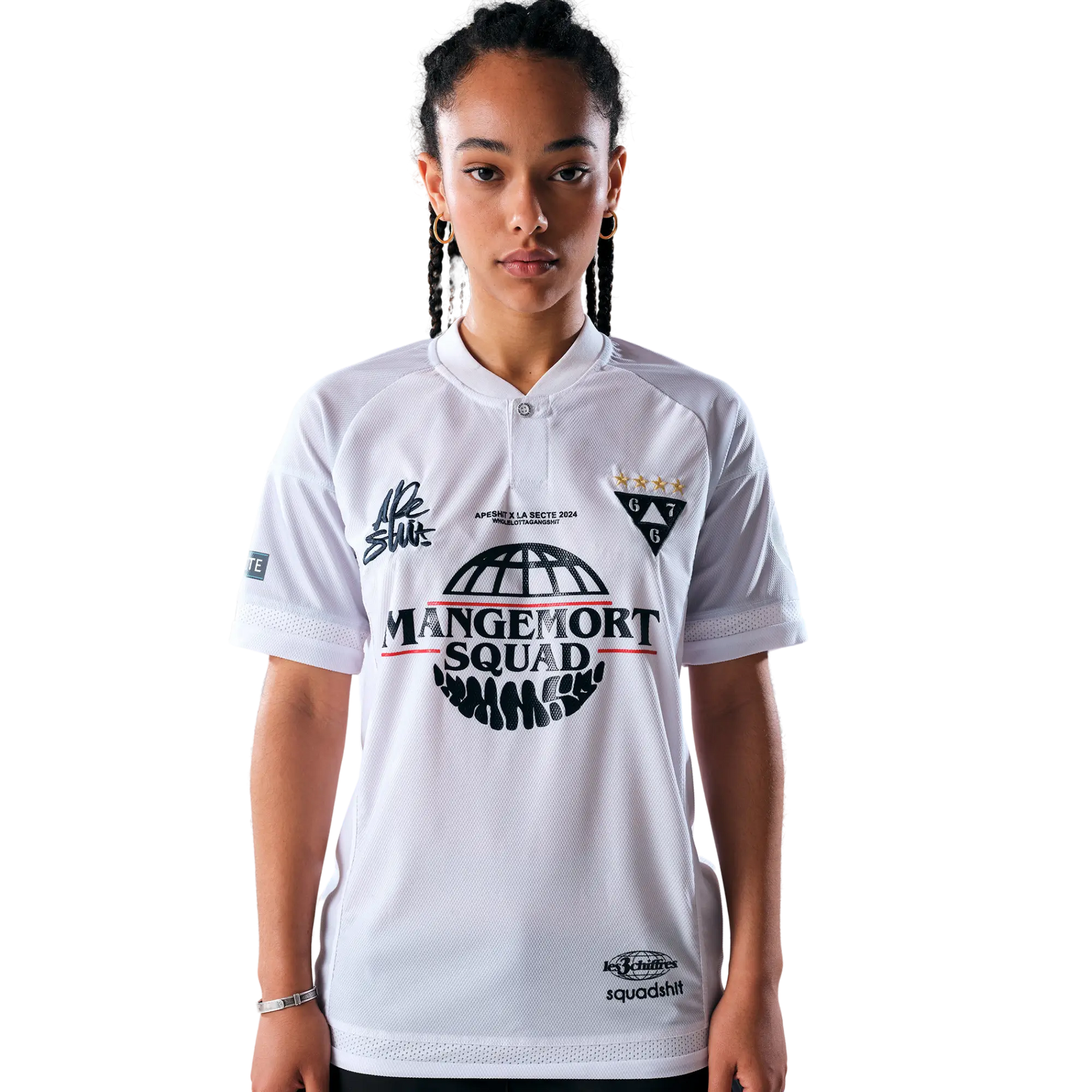 Maillot &quot;667 X APESHIT&quot; 2024 Blanc - 667 EKIP