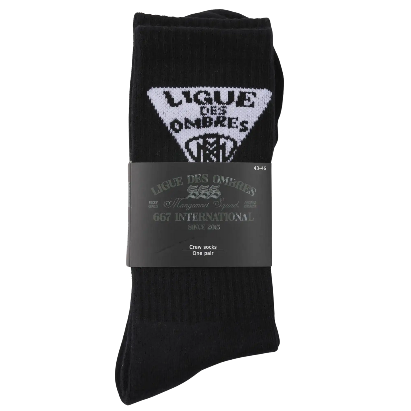 Chaussettes &quot;LIGUE DES OMBRES&quot; Noires - 667 EKIP