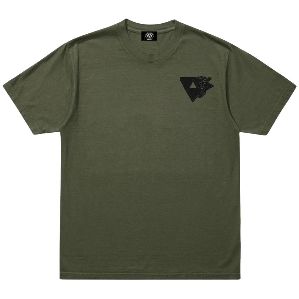 T shirt 667 Flammes kaki