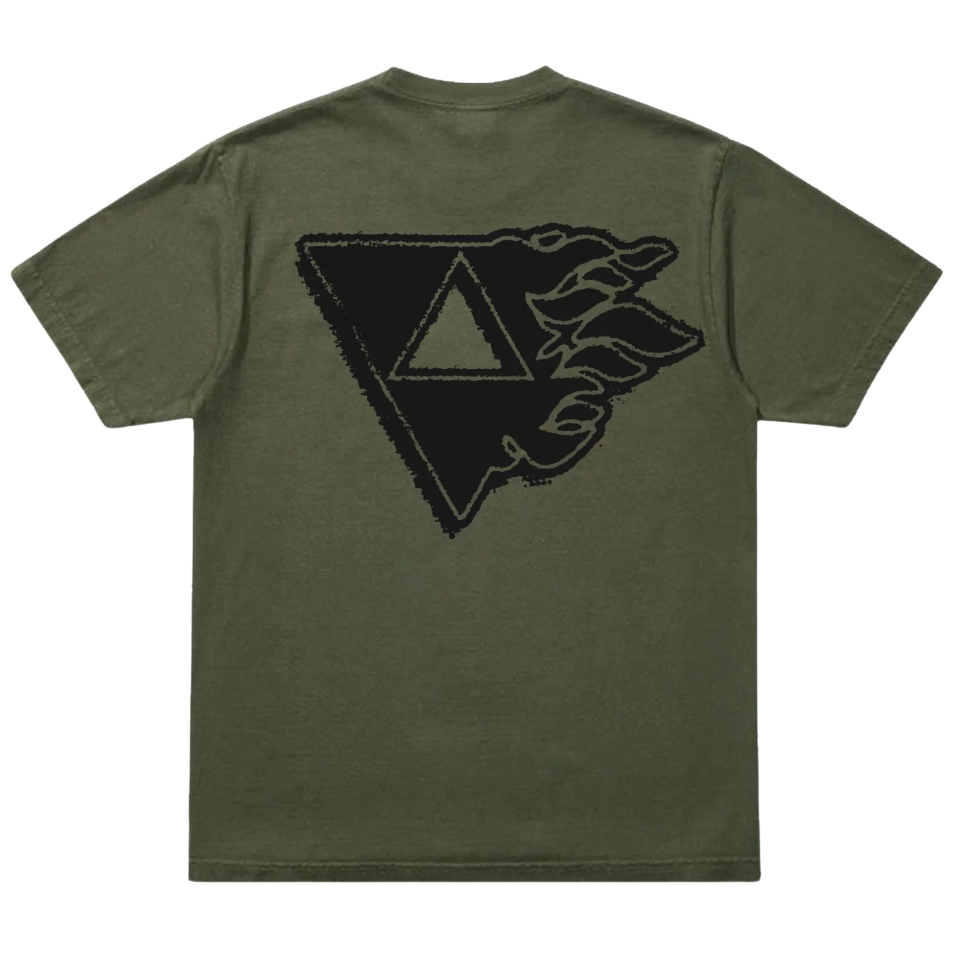 T shirt 667 Flammes kaki