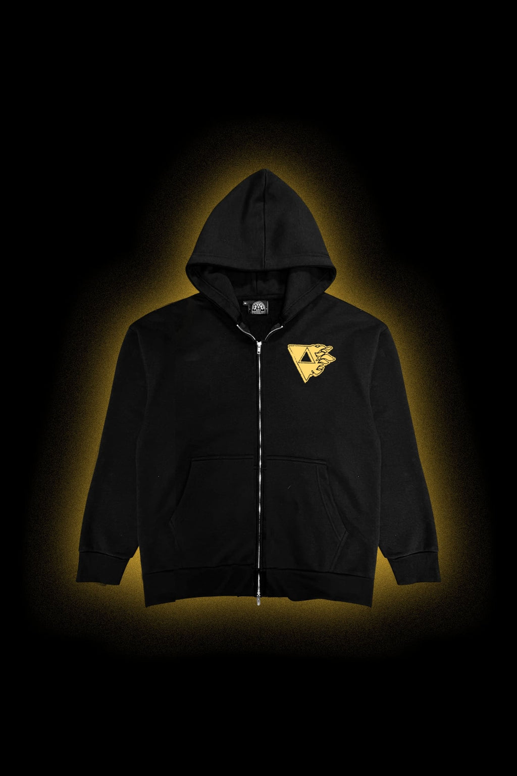 Zipper "FLAMMES" Noir/Miel