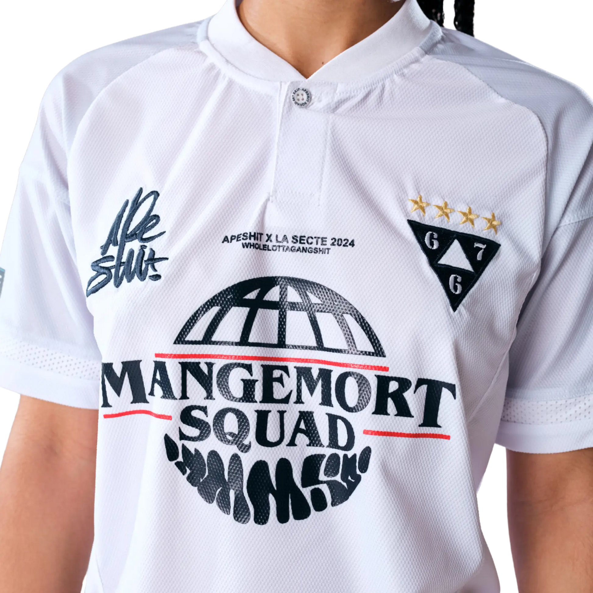 Maillot &quot;667 X APESHIT&quot; 2024 Blanc - 667 EKIP