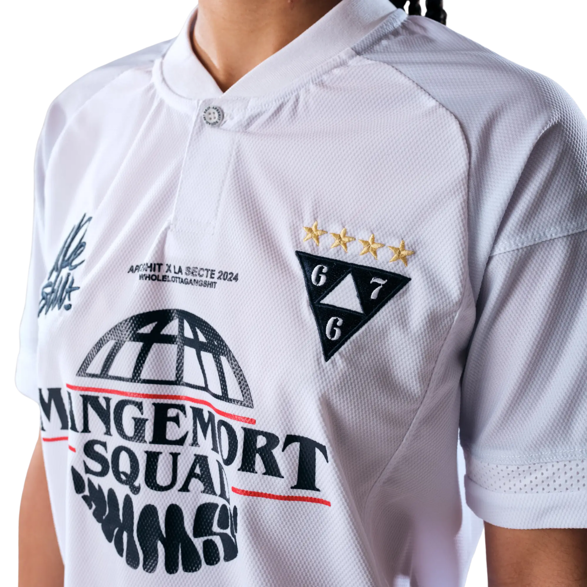 Maillot &quot;667 X APESHIT&quot; 2024 Blanc - 667 EKIP