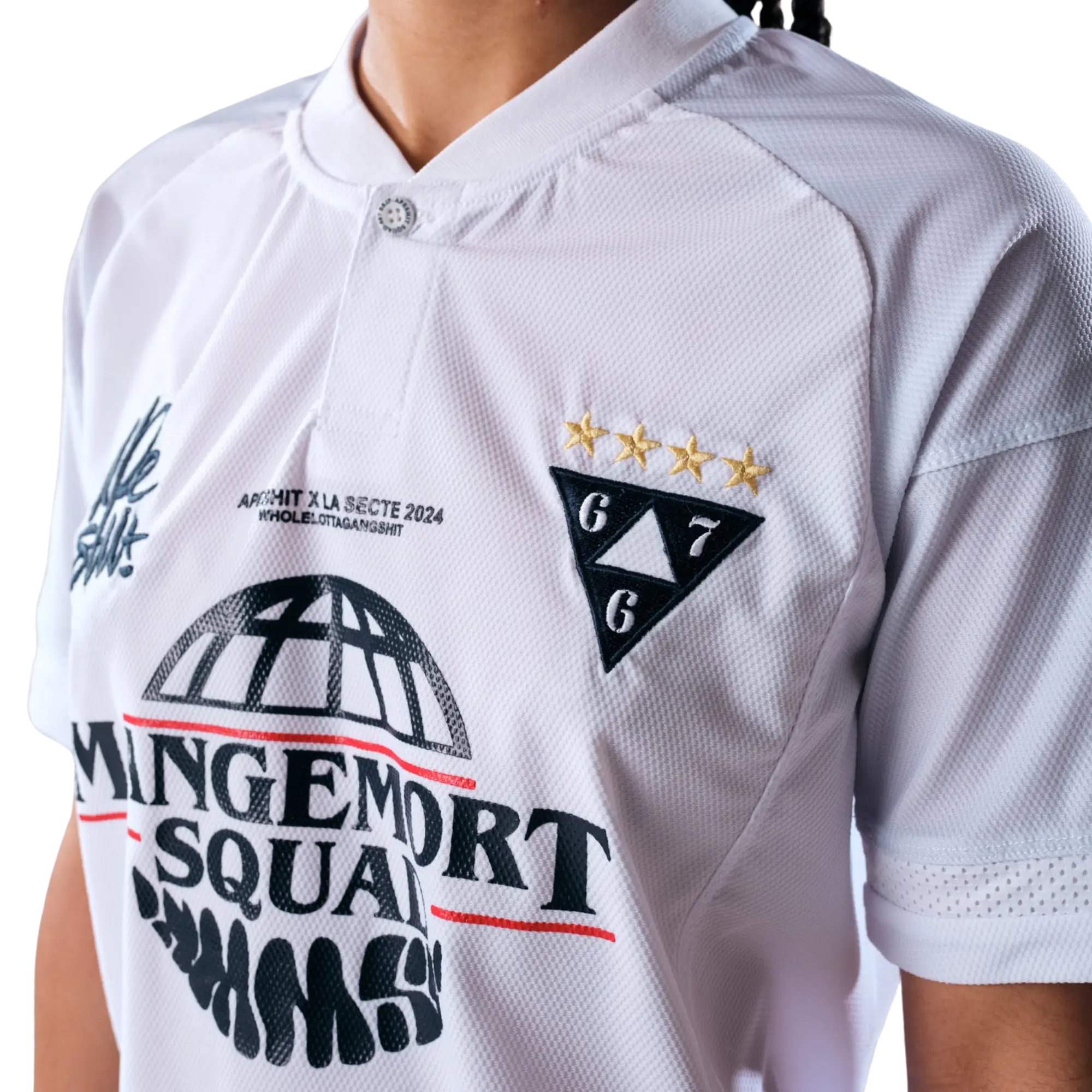 Maillot &quot;667 X APESHIT&quot; 2024 Blanc - 667 EKIP