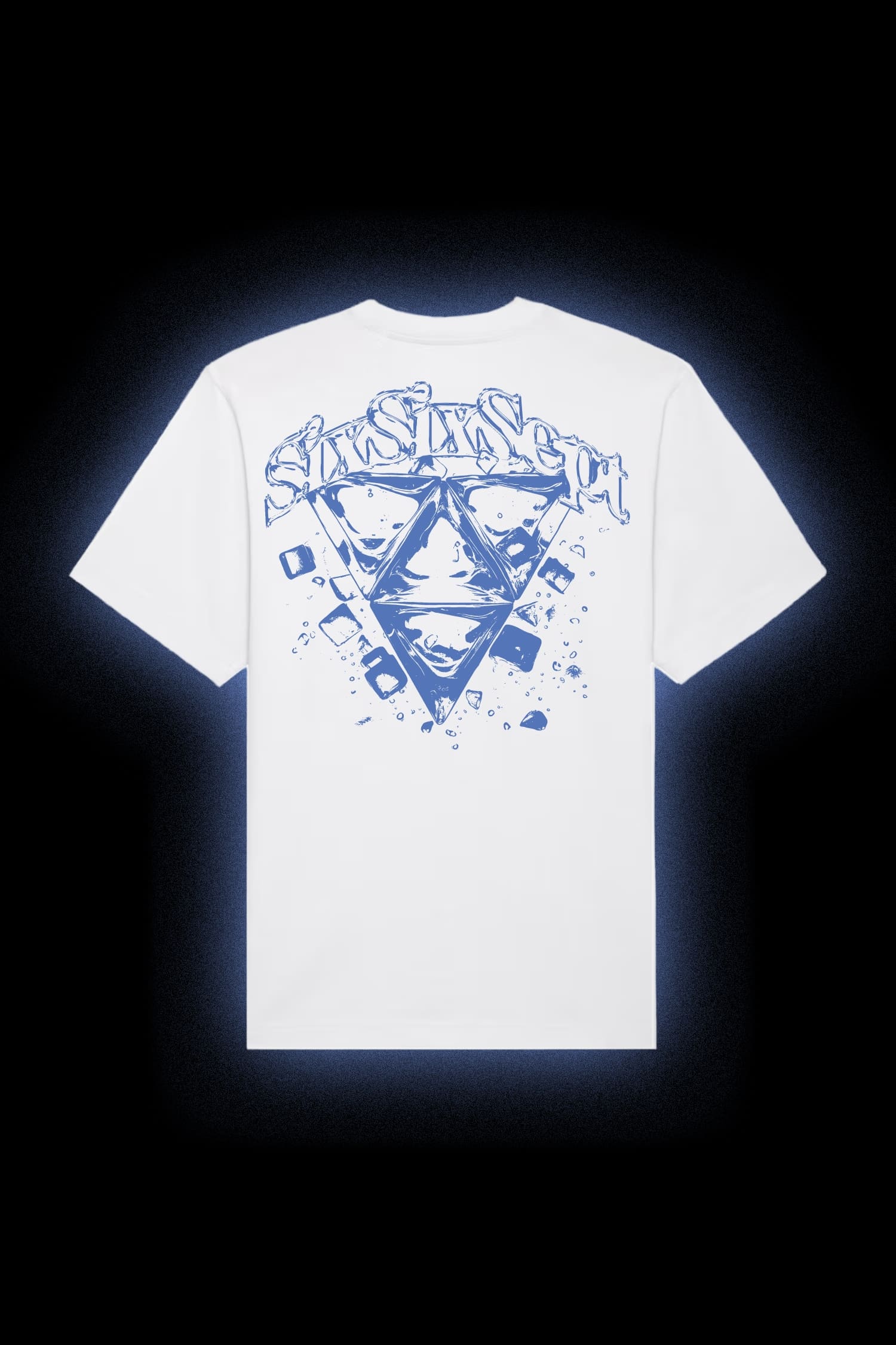 T-shirt « ICE Blanc/Bleu »