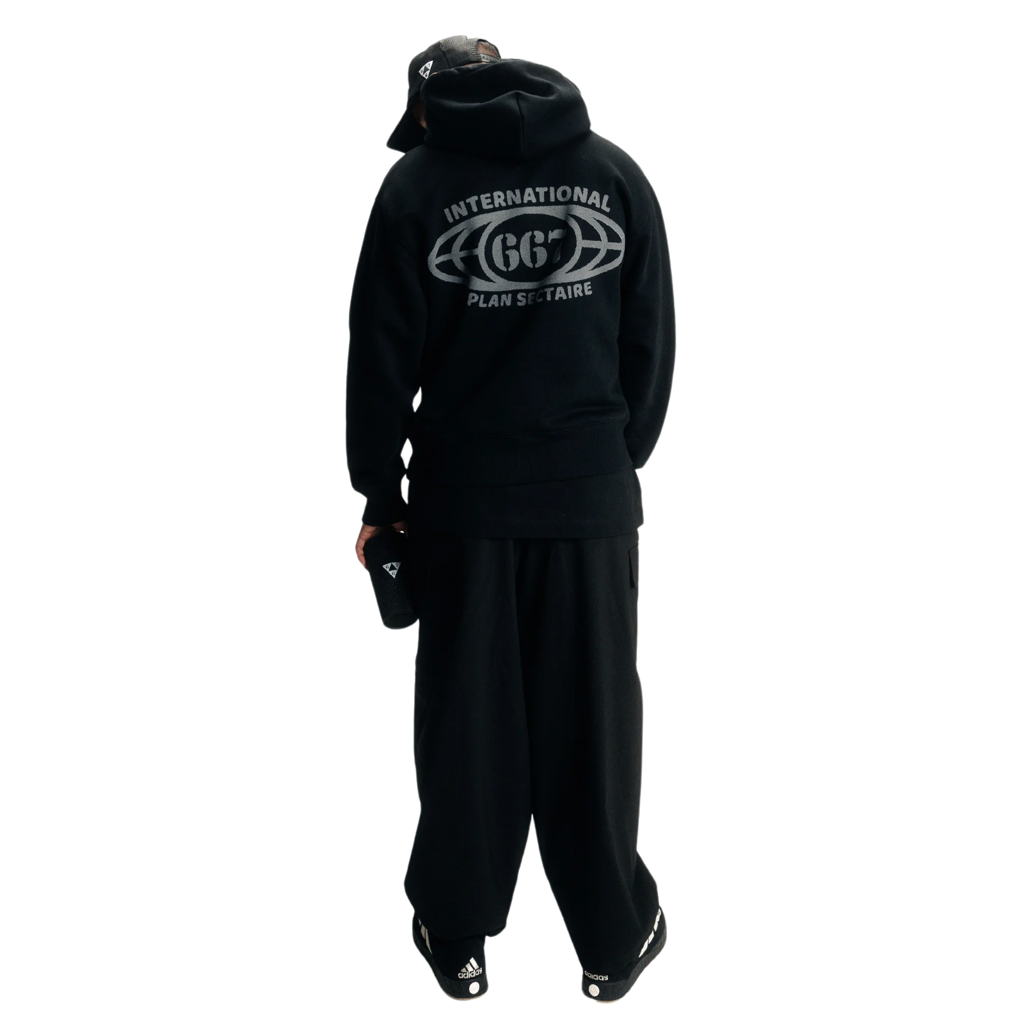 Hoodie "PLAN SECTAIRE" Noir - 667 EKIP