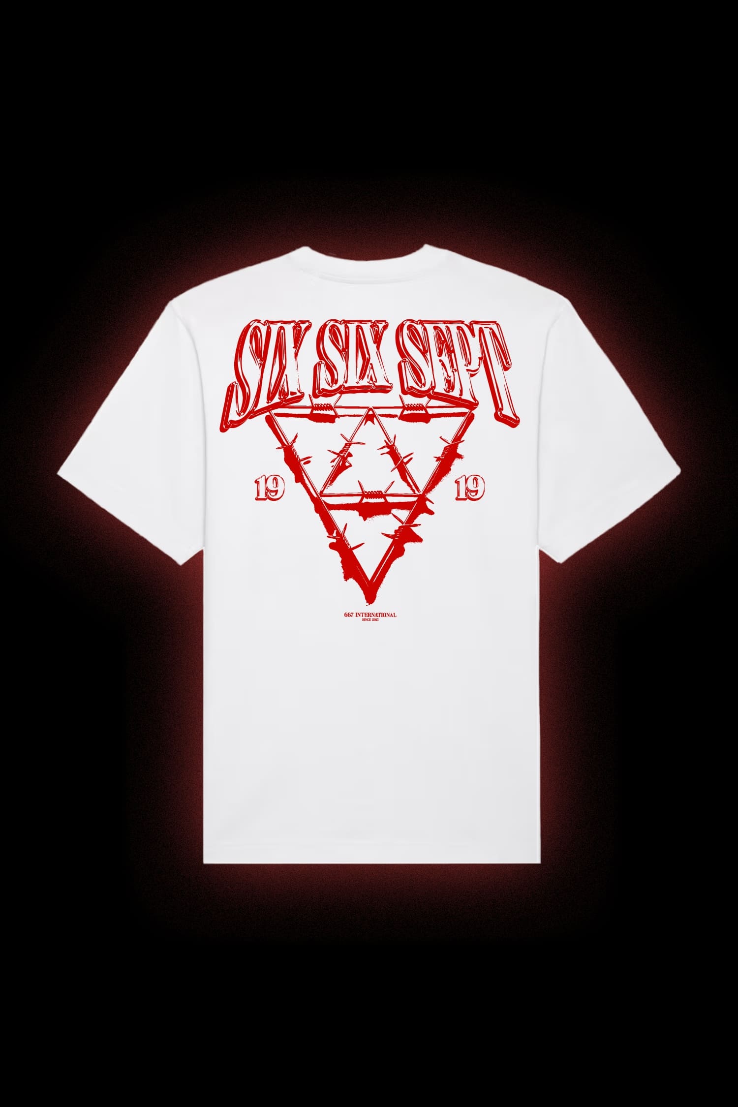 T-shirt « BARB Blanc/Rouge »