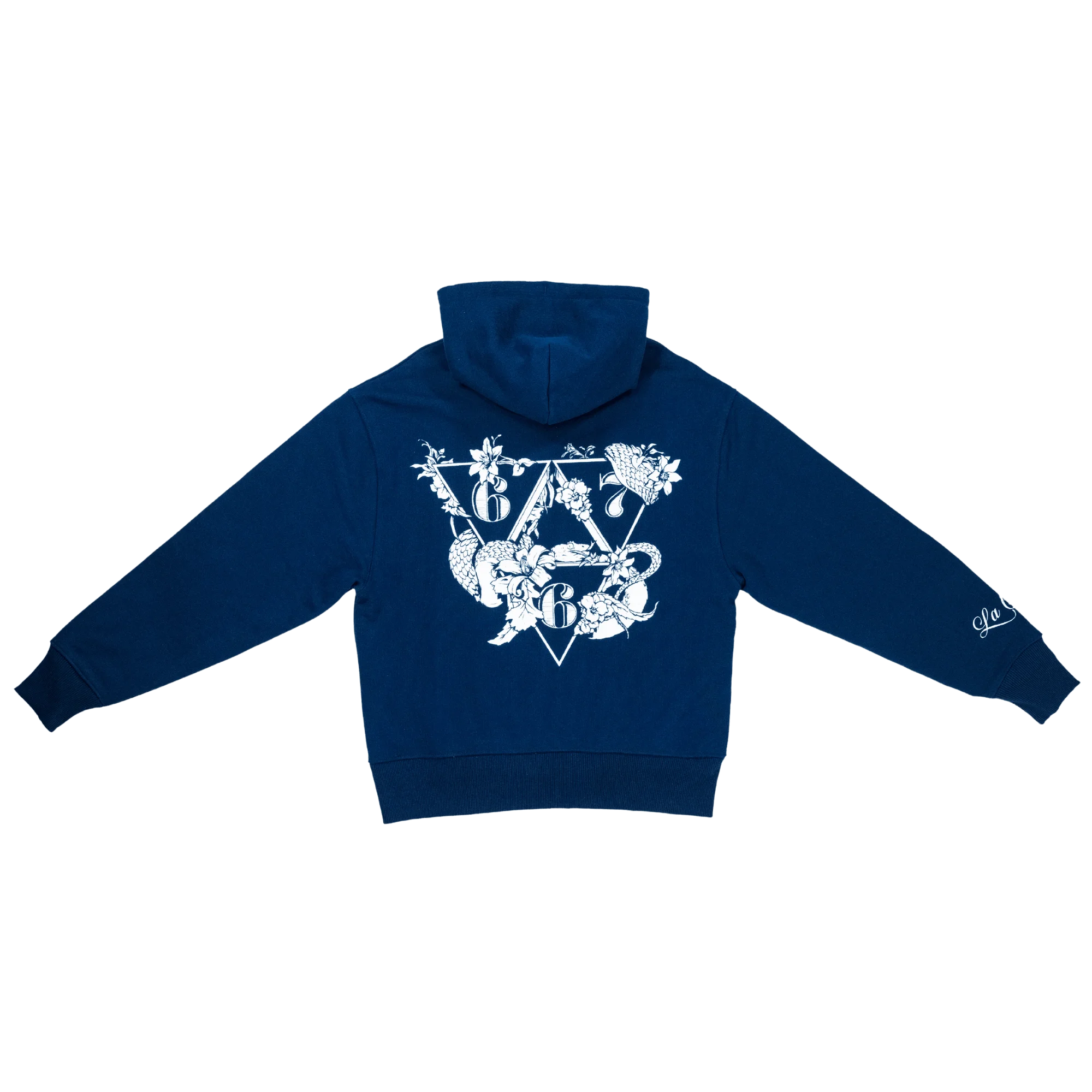 Hoodie "FLEURS" Bleu - 667 EKIP