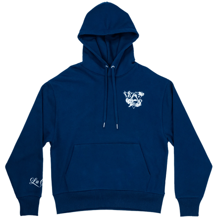 Hoodie "FLEURS" Bleu - 667 EKIP