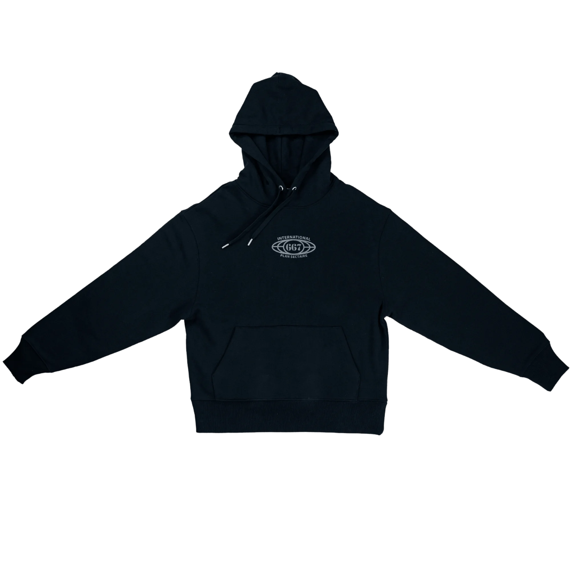 Hoodie "PLAN SECTAIRE" Noir - 667 EKIP