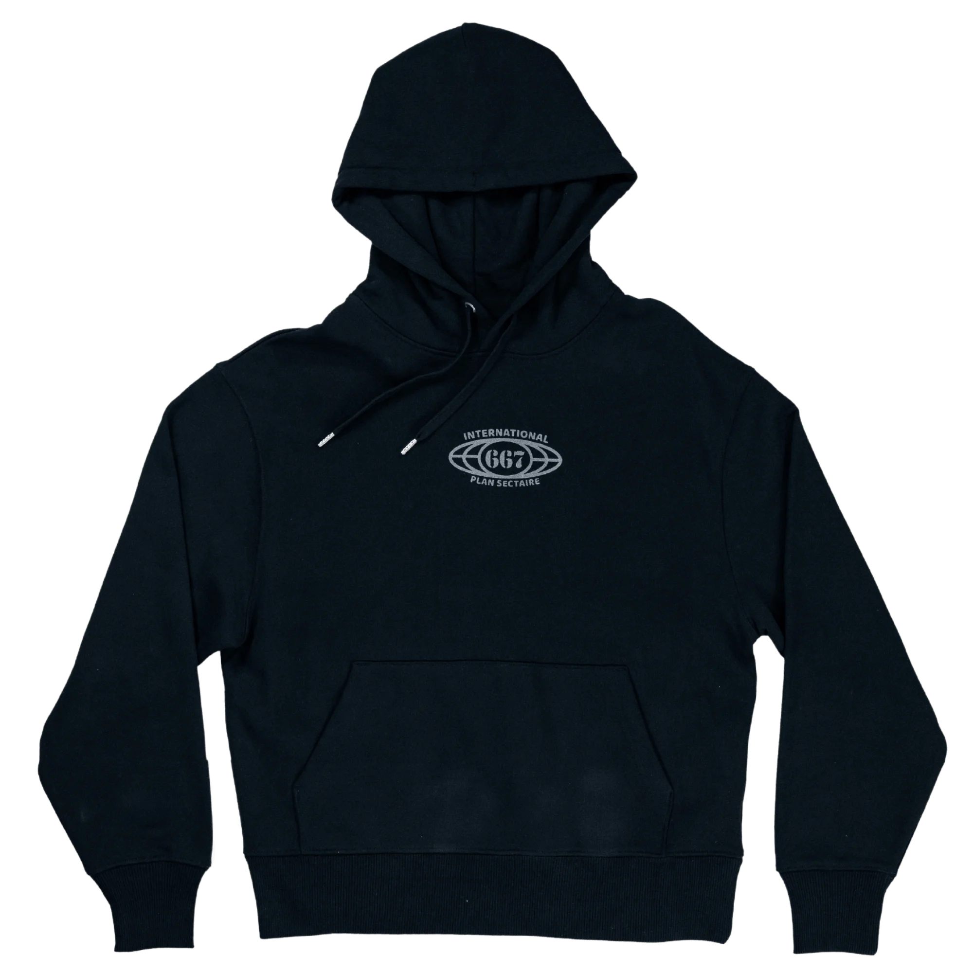 Hoodie "PLAN SECTAIRE" Noir - 667 EKIP