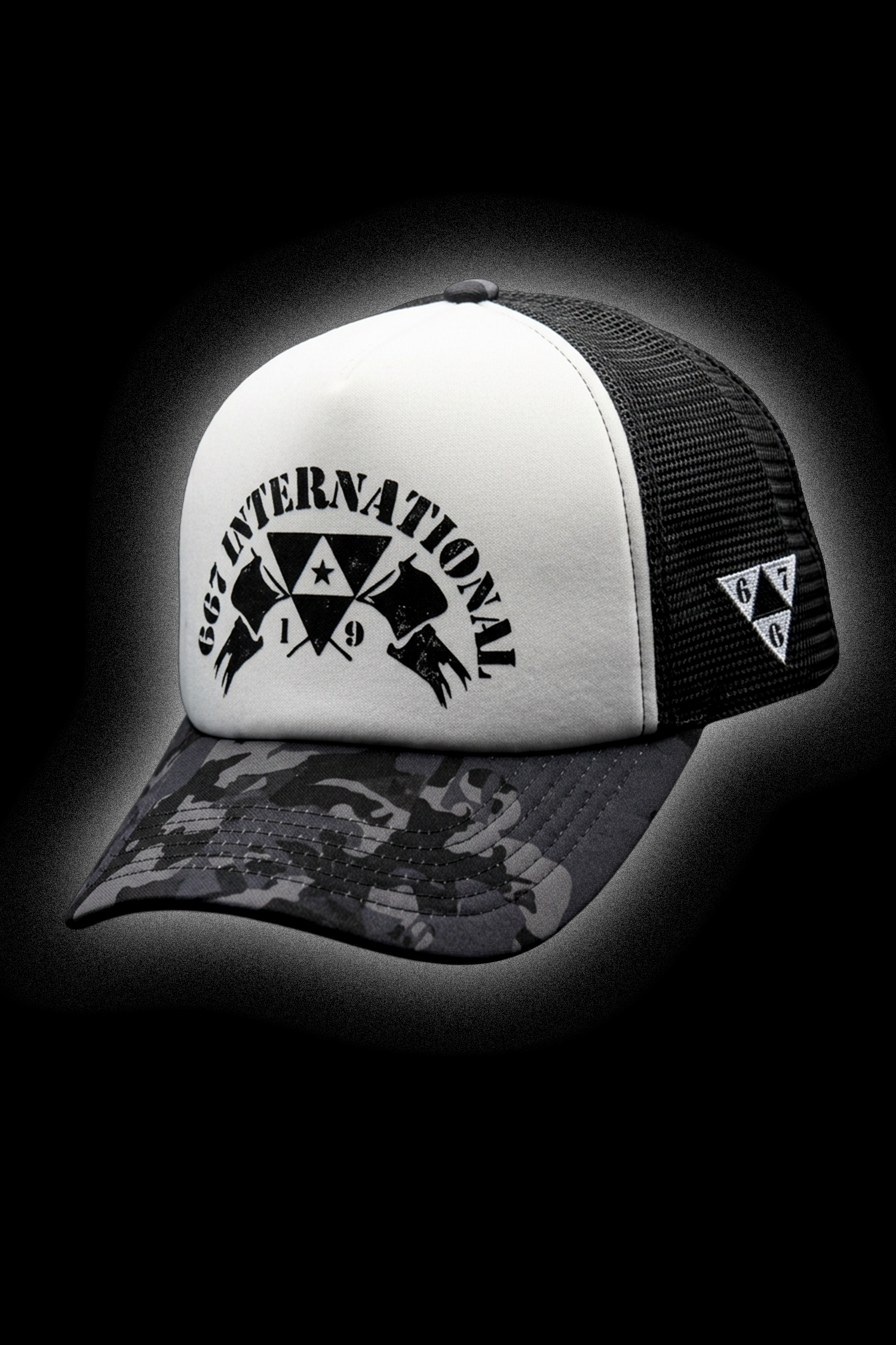 Casquette "INTERNATIONAL" Grey Camo