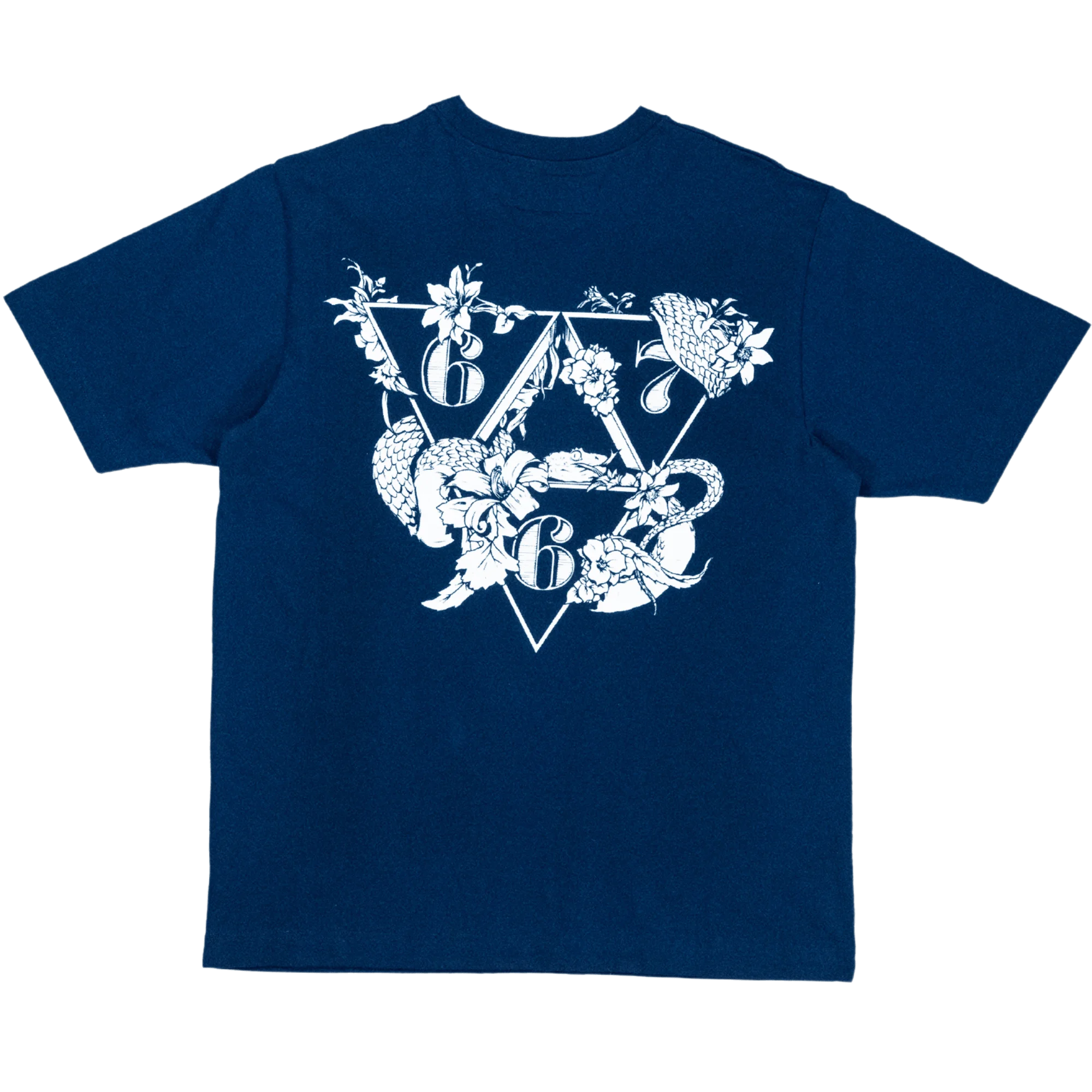 T-Shirt "FLEURS" Bleu - 667 EKIP