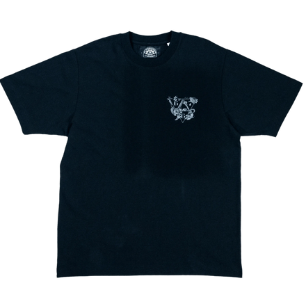 T-Shirt "FLEURS" Noir - 667 EKIP